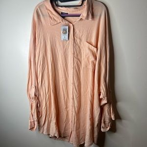 Torrid Long Sleeve Mineral Peach top